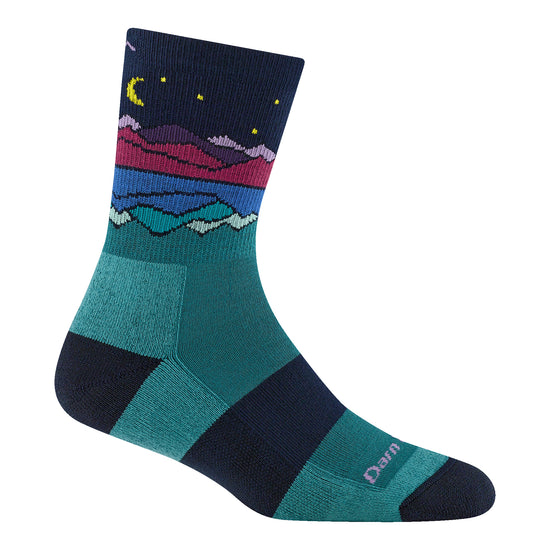 Women's Mirror Lake Micro Crew Midweight Hiking Socks - Green