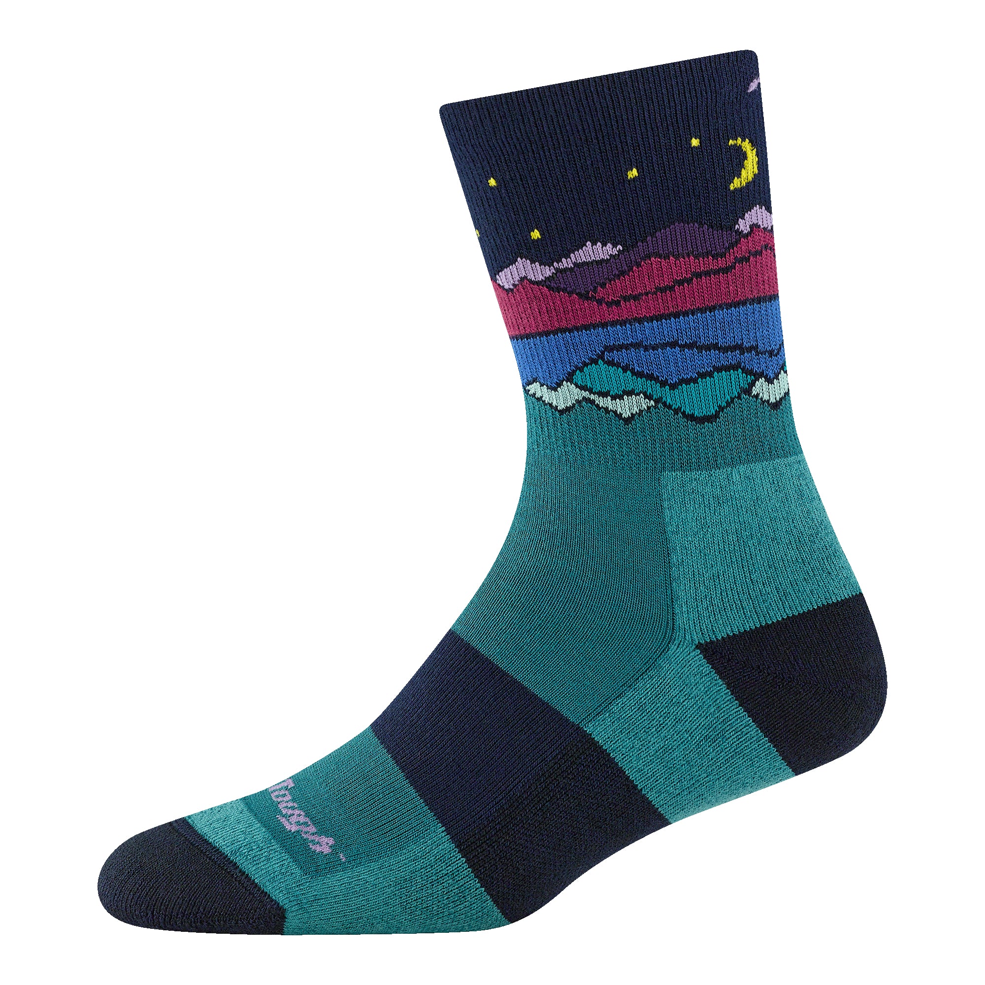 Women's Mirror Lake Micro Crew Midweight Hiking Socks - Green