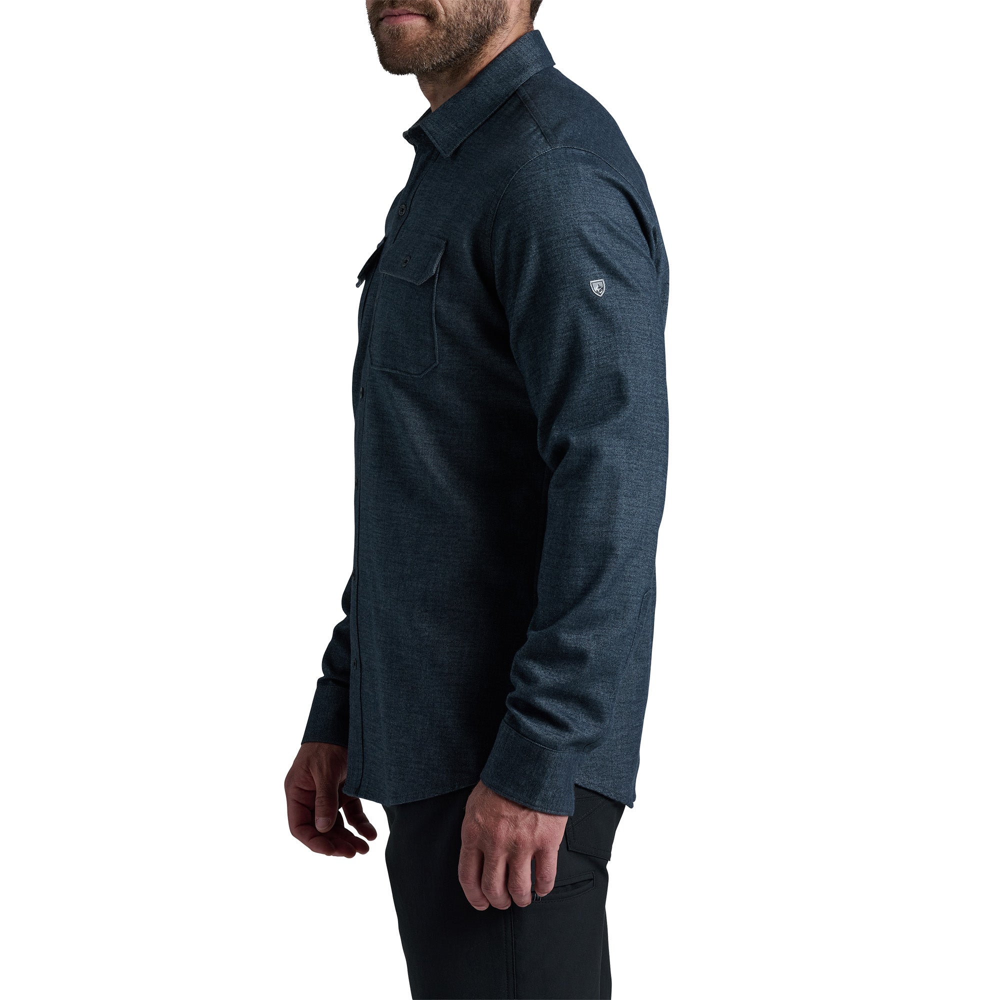 Men's Descendr Flannel Long-Sleeve Shirt - Blue