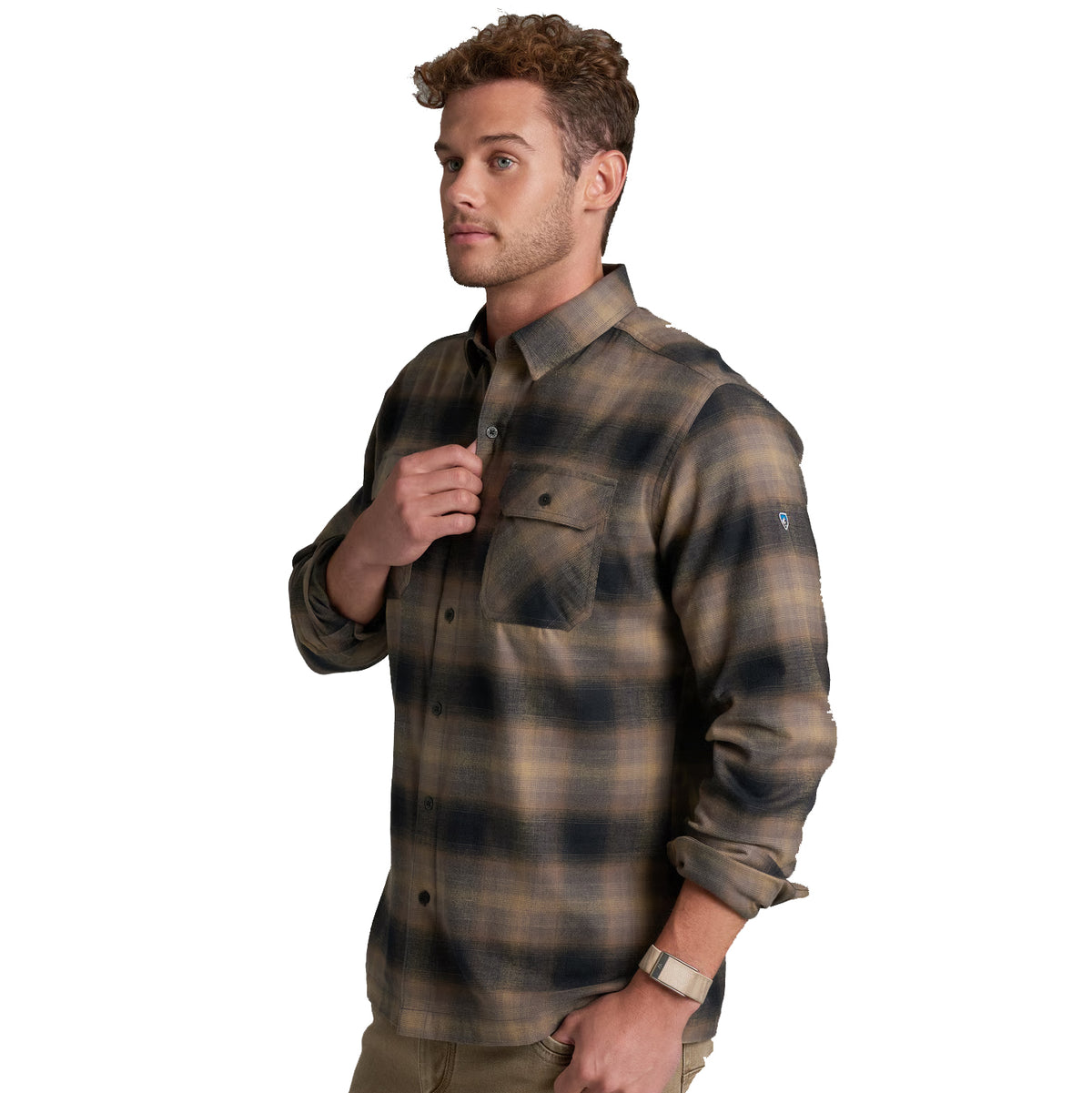 Men's Dillingr Flannel Long-Sleeve Shirt - Brown