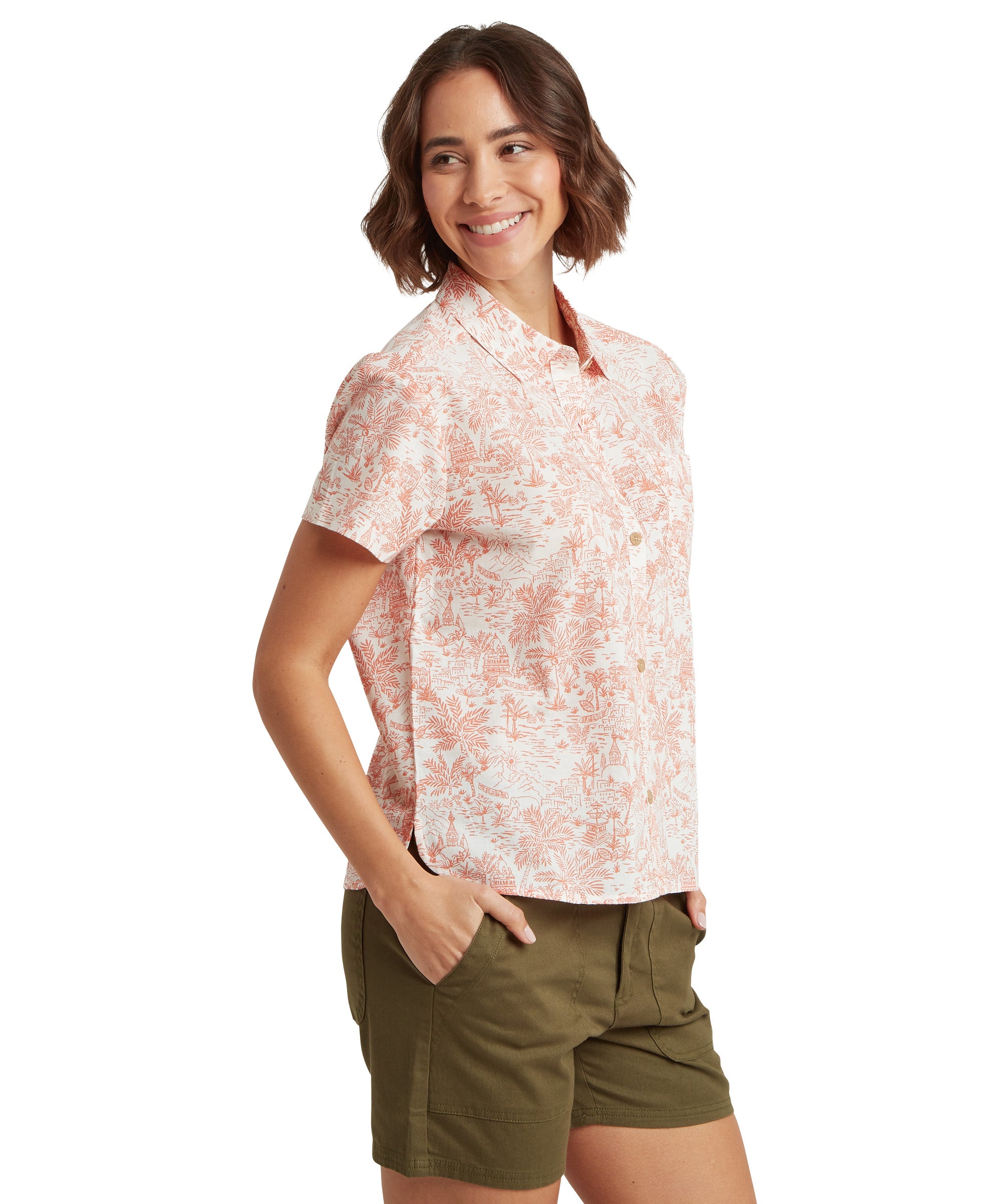 Women's Jaya Camp Shirt - Pink