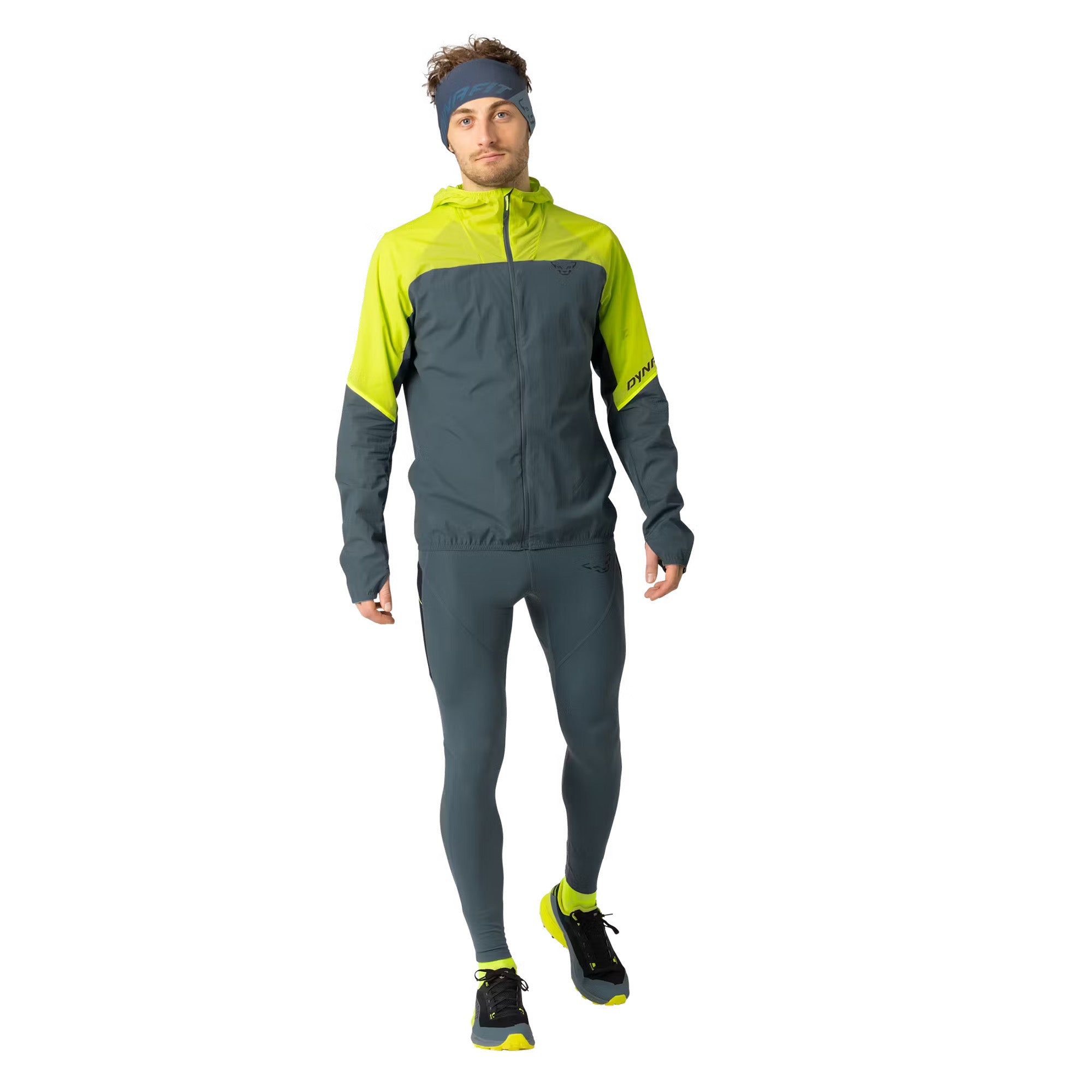 Men's Alpine Wind Jacket - Yellow / Grey