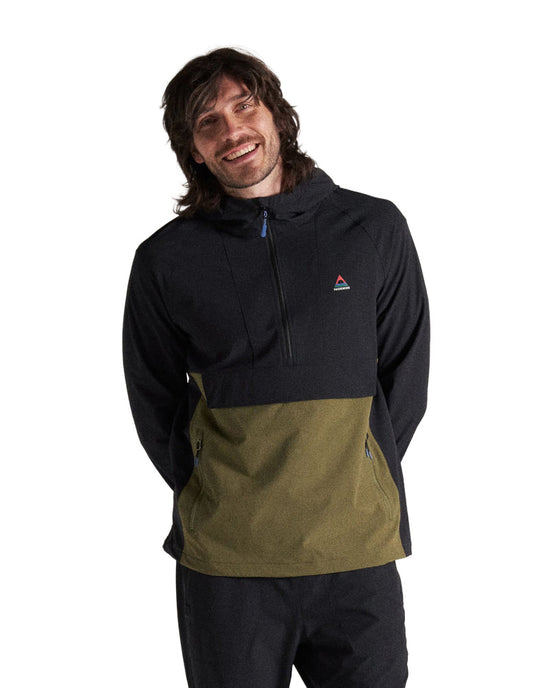 Men's Roamer Light Softshell Jacket - Black / Green