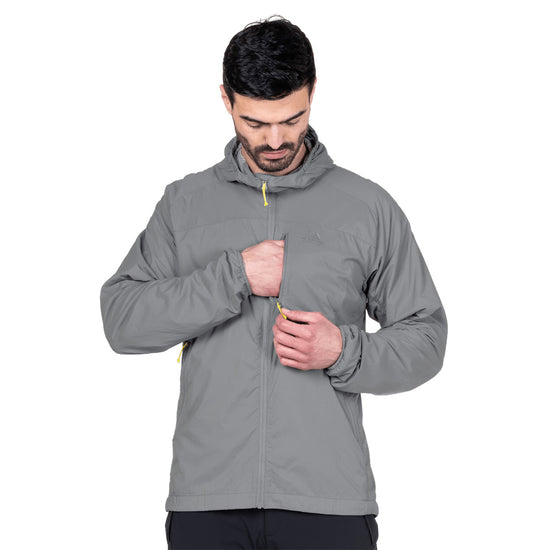 Men's Aerotherm Hooded Jacket - Grey