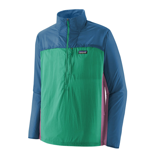 Men's Houdini Stash 1/2 Zip Softshell Jacket - Blue / Green