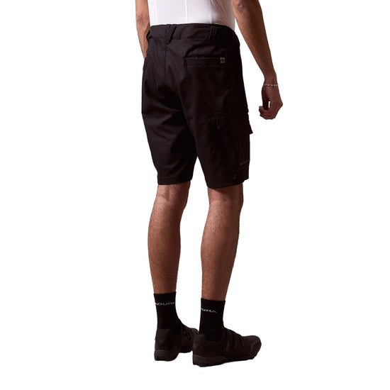 Men's Loop Cargo Shorts with Liners - Black