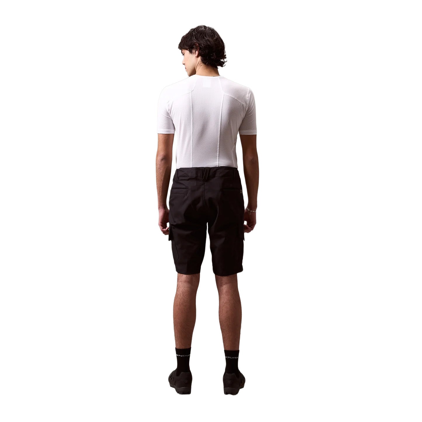 Men's Loop Cargo Shorts with Liners - Black