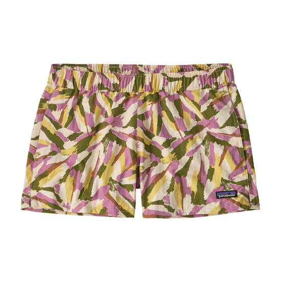 Women's Barely Baggies 2.5" Shorts - Cream / Green
