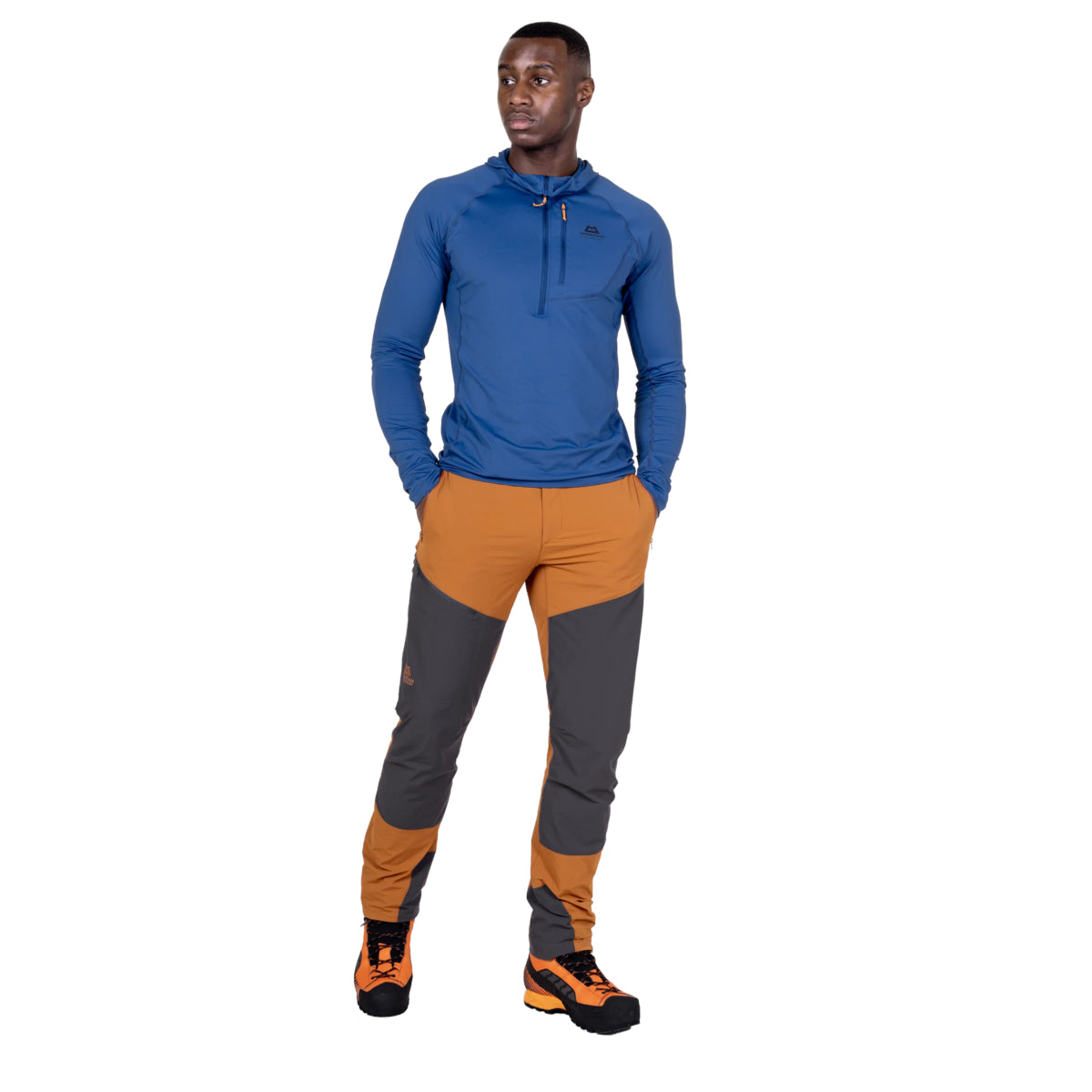 Men's Ibex Alpine Pants - Regular - Brown / Grey