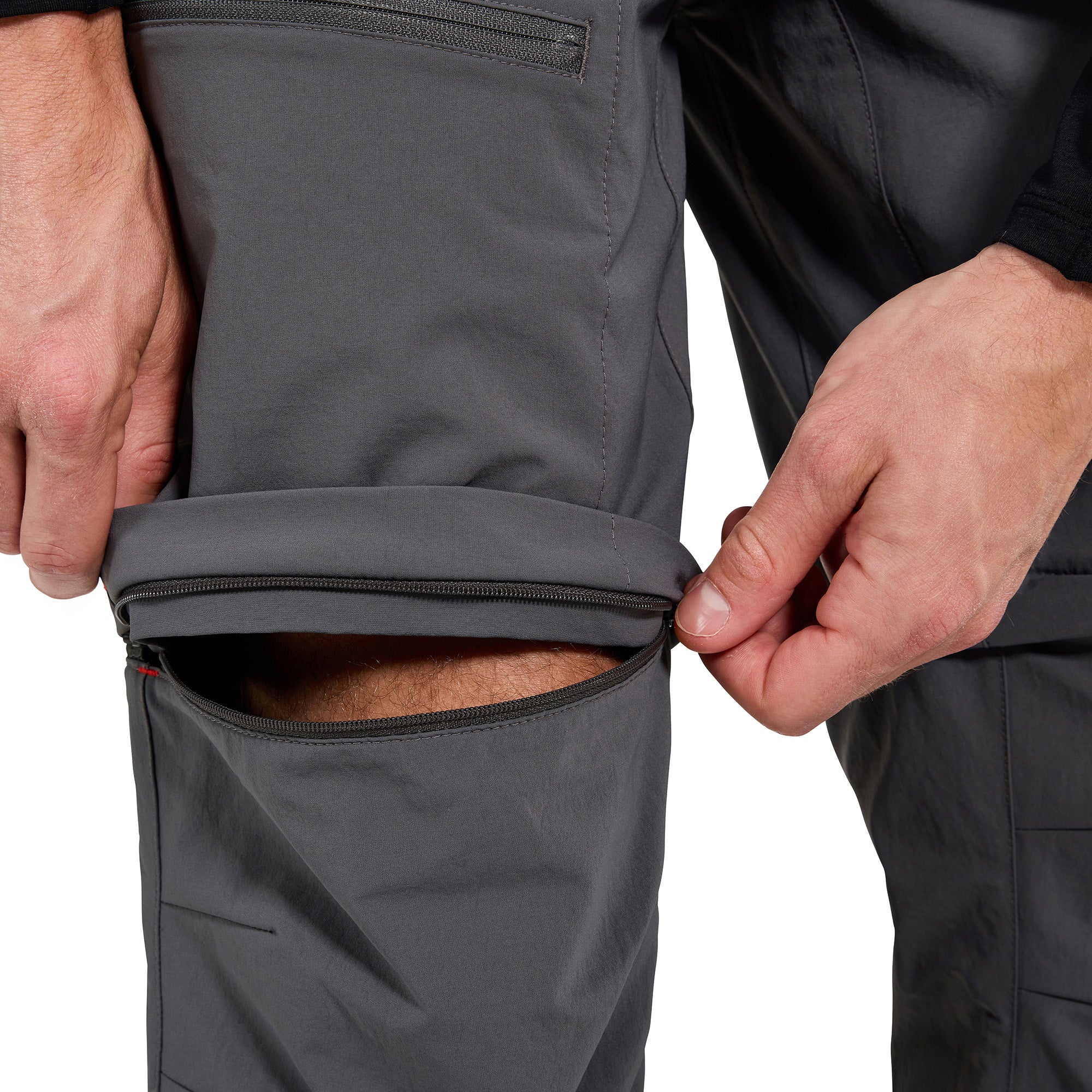 Men's Trail-Explorer Zip Off Pants - Regular - Grey