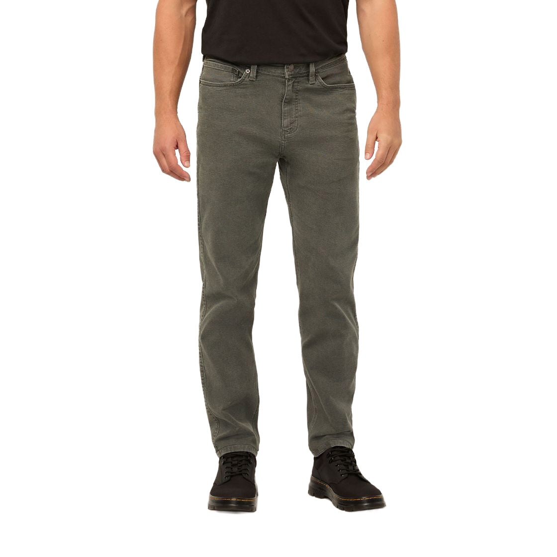 Men's Stretch Canvas Loose Taper Pants - Regular - Green