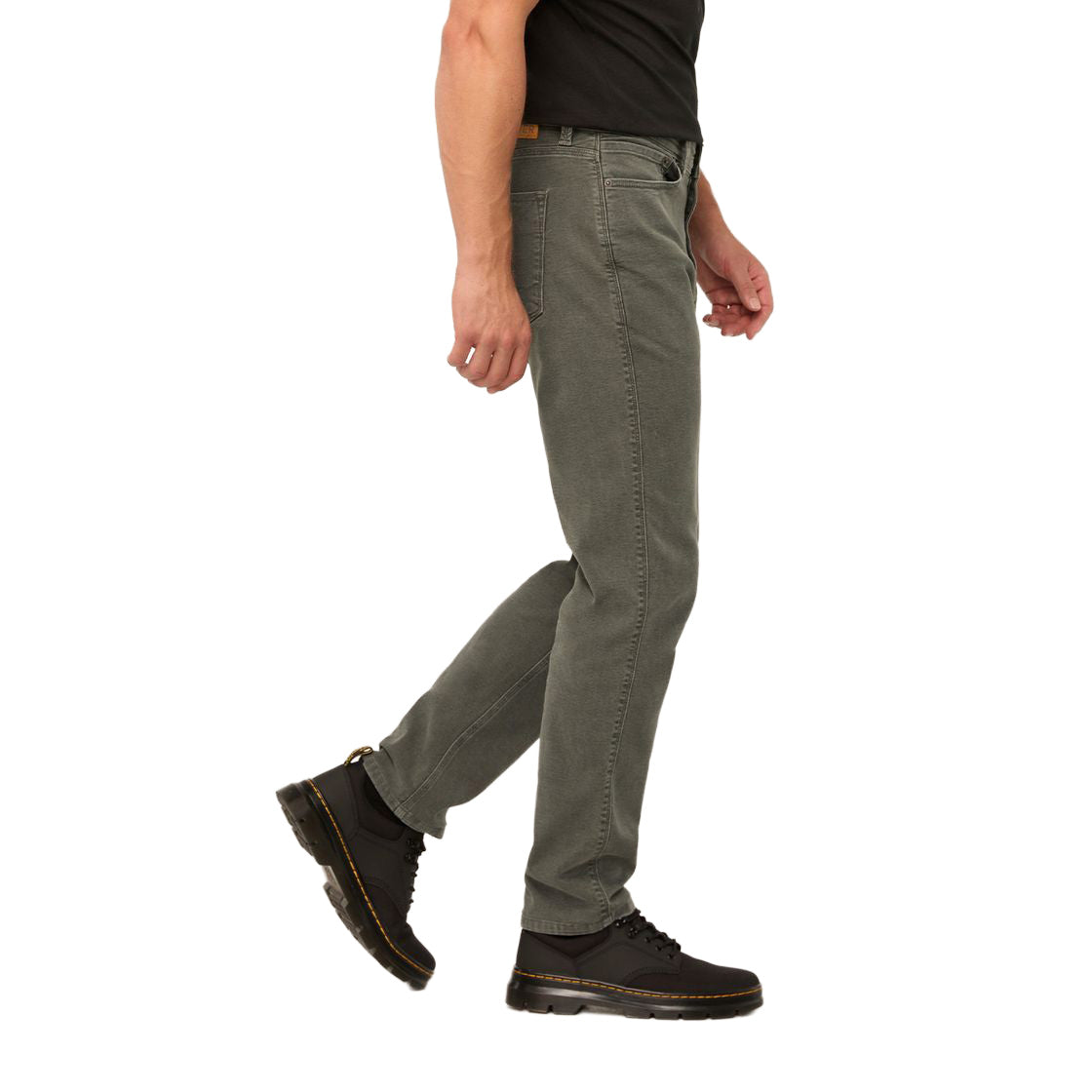 Men's Stretch Canvas Loose Taper Pants - Regular - Green