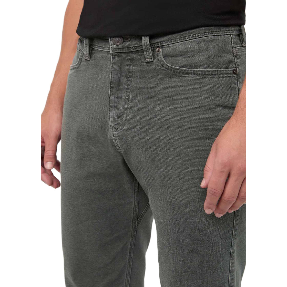 Men's Stretch Canvas Loose Taper Pants - Regular - Green