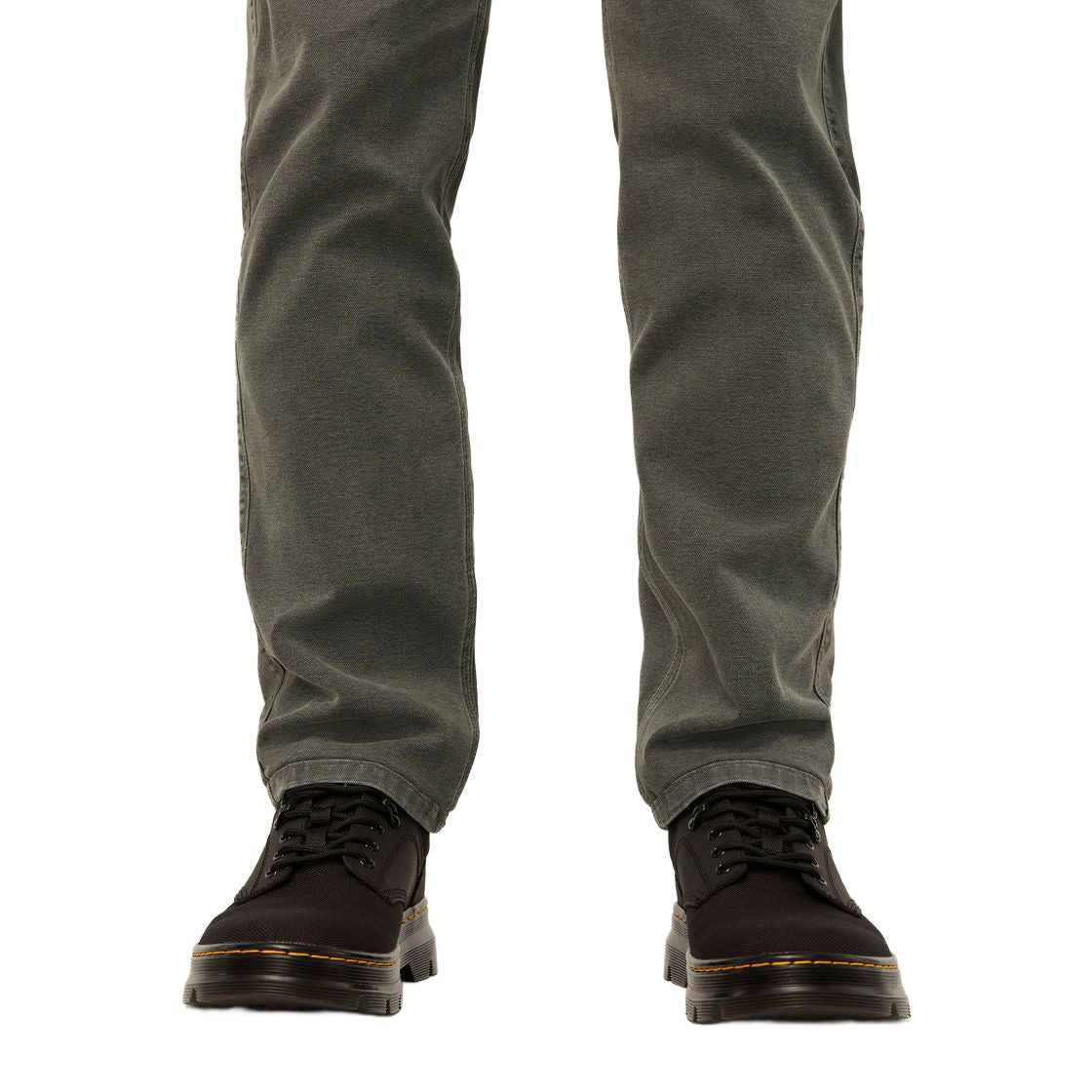 Men's Stretch Canvas Loose Taper Pants - Regular - Green