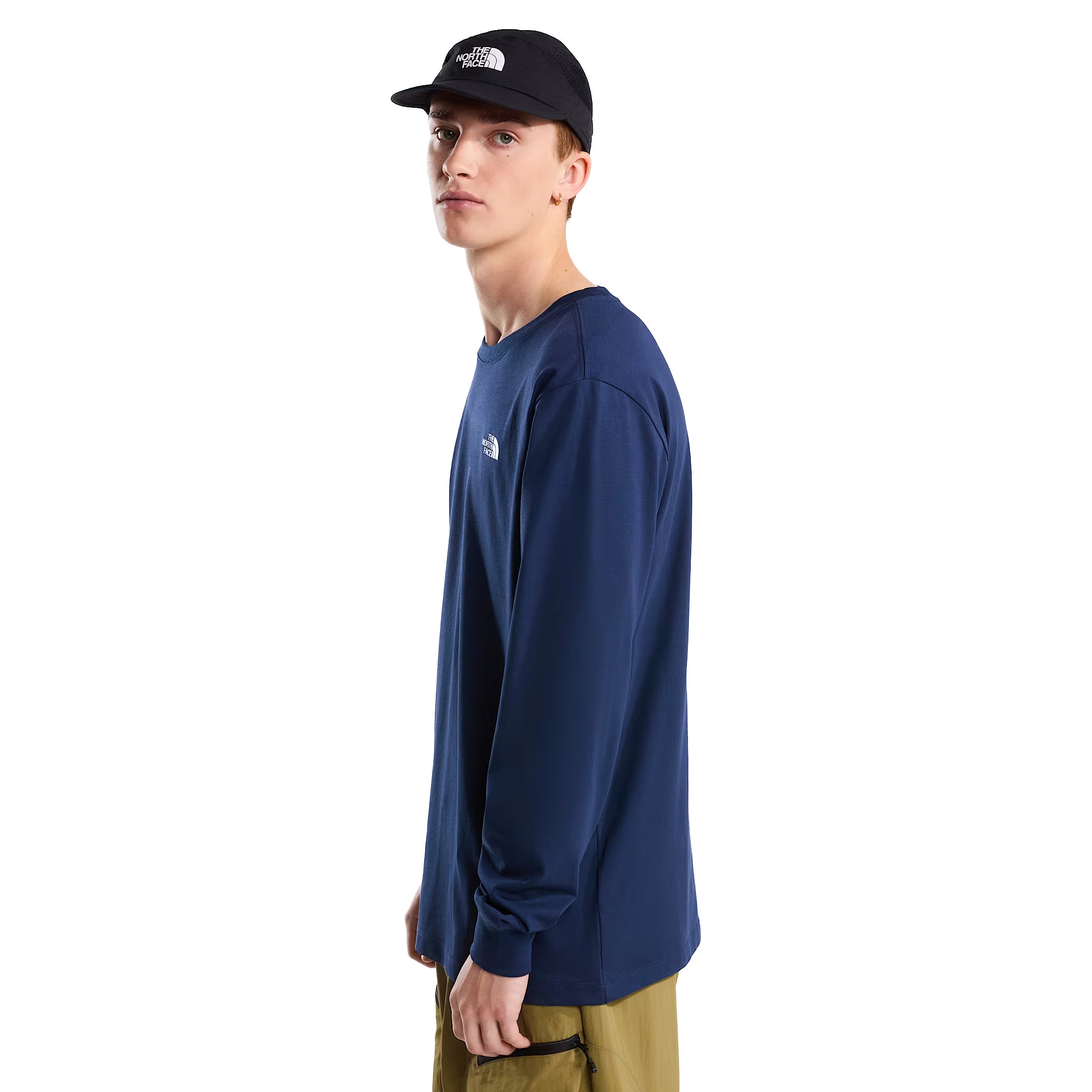 Men's Evolution Simple Dome Regular Long-Sleeve T-Shirt - Navy