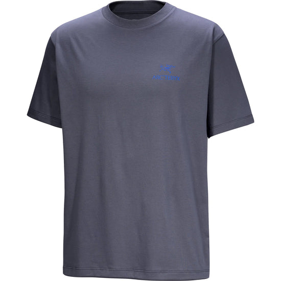Men's Kragg SL Cotton Bird Word Short-Sleeve T-Shirt - DK Stratus / Fluidity