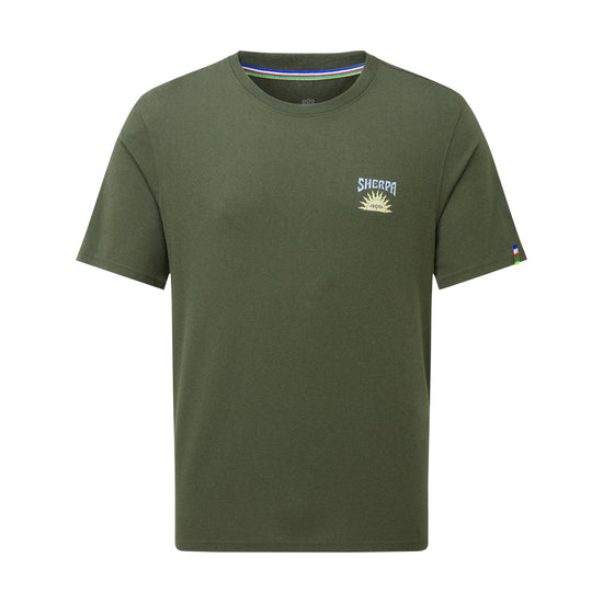 Men's Jutnu Psychedelic T-Shirt - Green