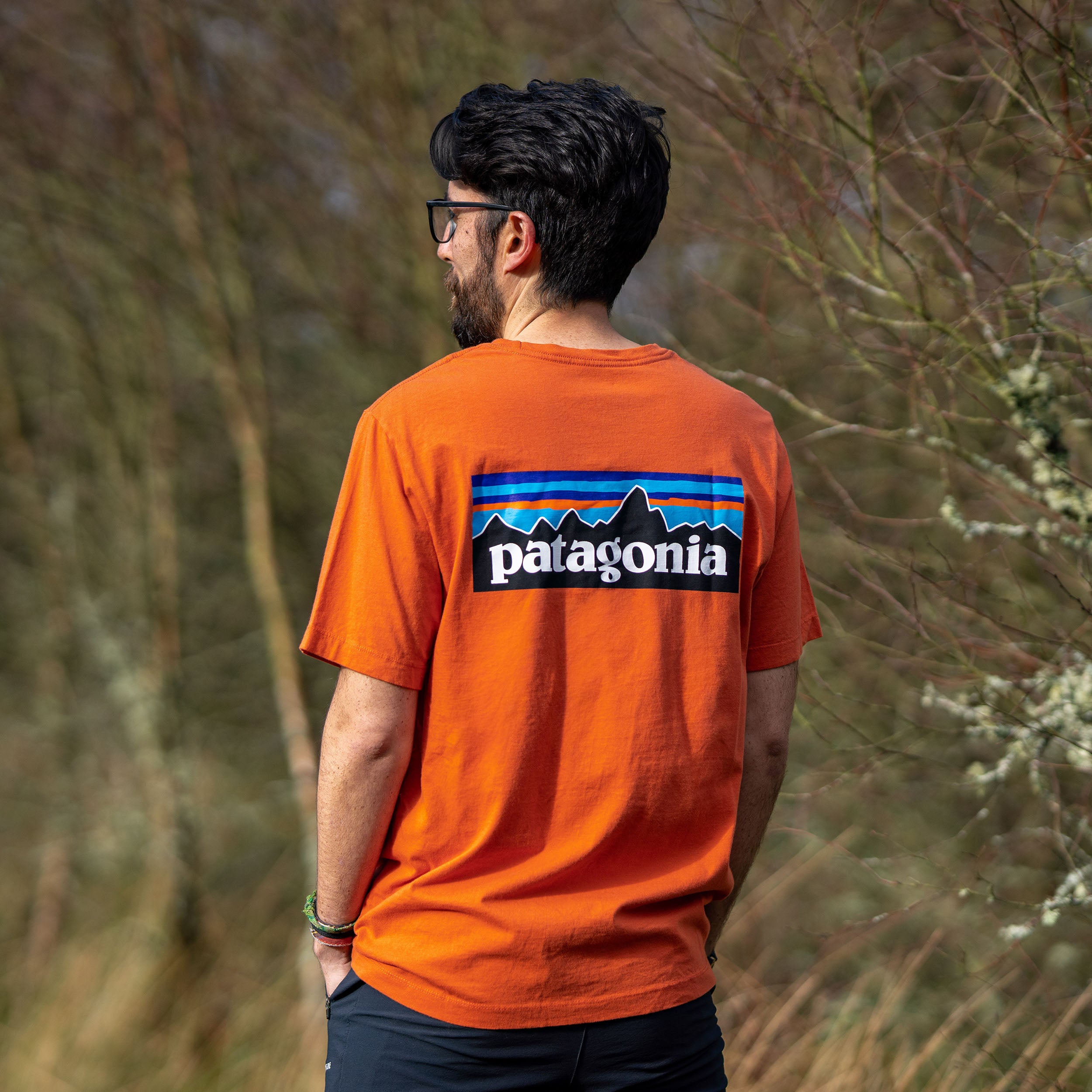 Men's P-6 Logo T-Shirt - Orange