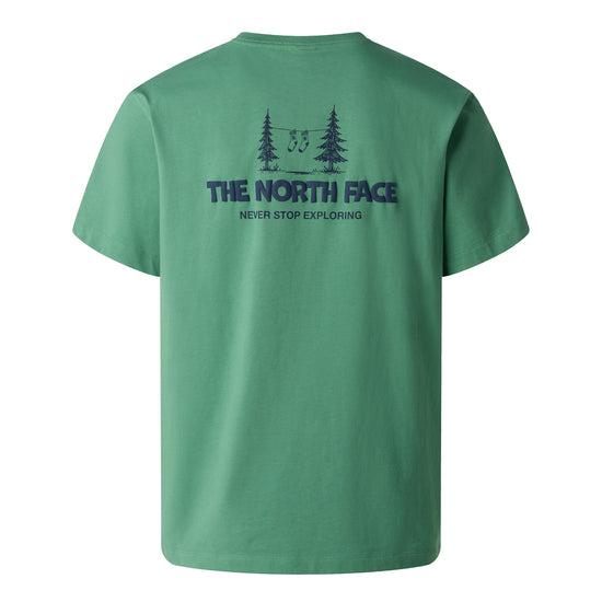 Men's Camping Relaxed Graphic T-Shirt - Green