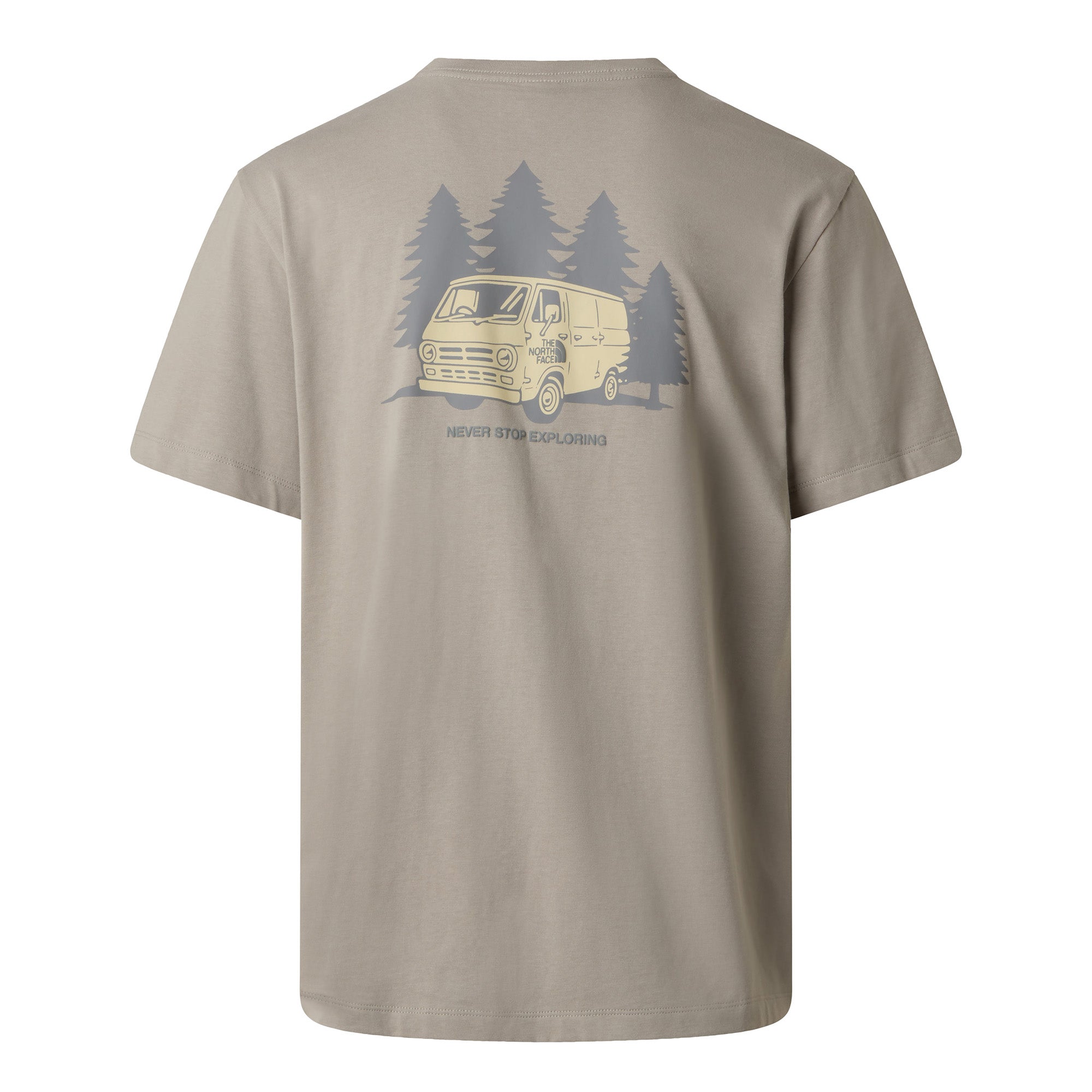 Men's Van Life Relaxed Graphic T-Shirt - Beige