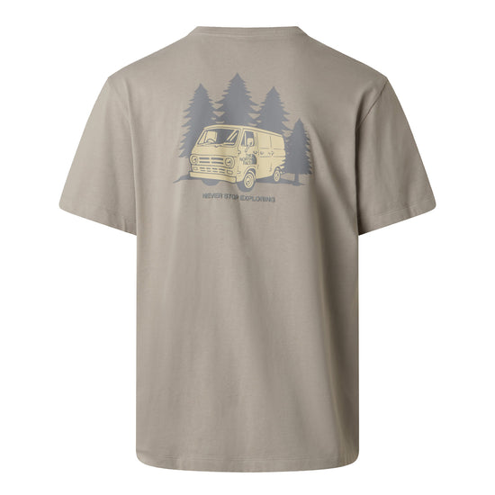 Men's Van Life Relaxed Graphic T-Shirt - Beige