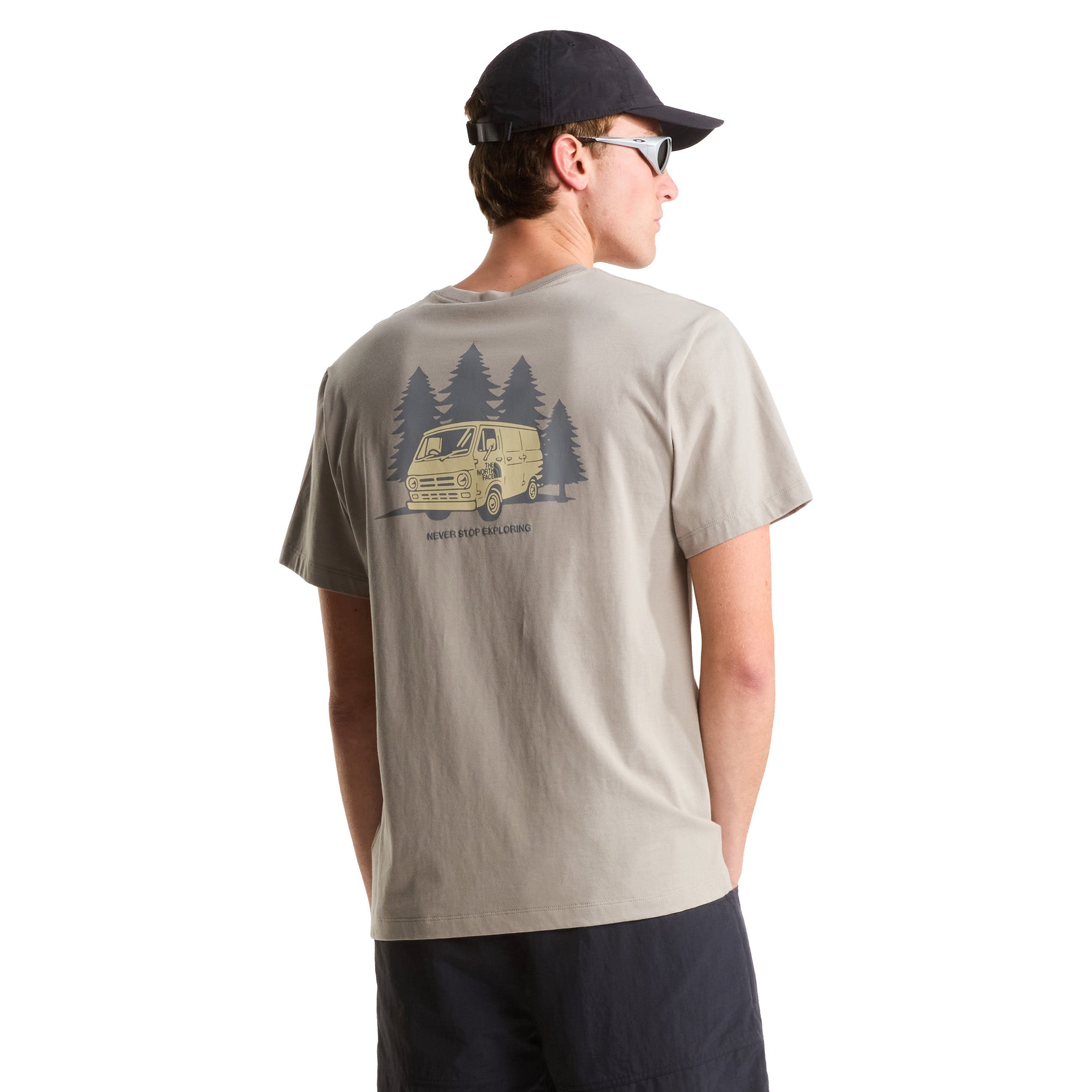 Men's Van Life Relaxed Graphic T-Shirt - Beige
