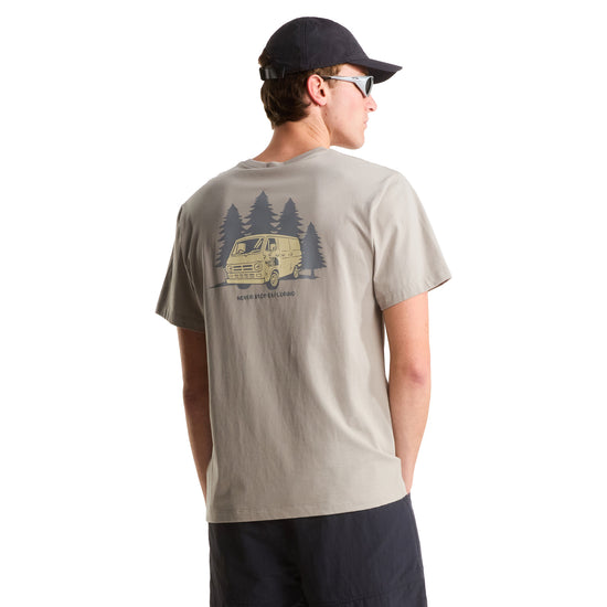 Men's Van Life Relaxed Graphic T-Shirt - Beige