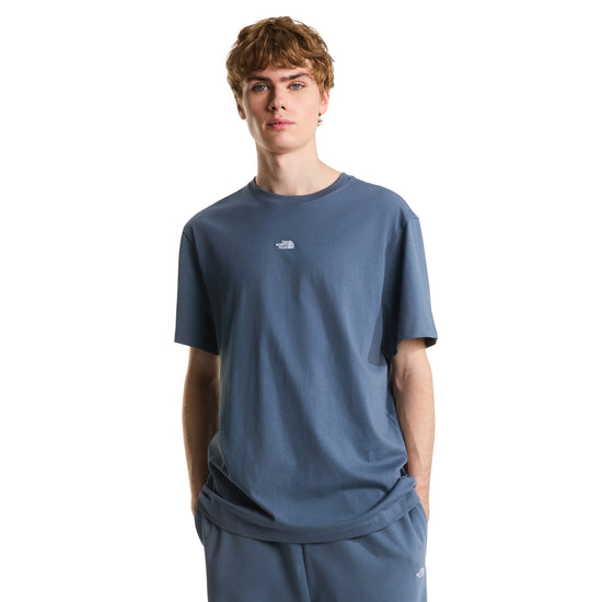 Men's Essential Centre Logo Relaxed T-Shirt - Grey