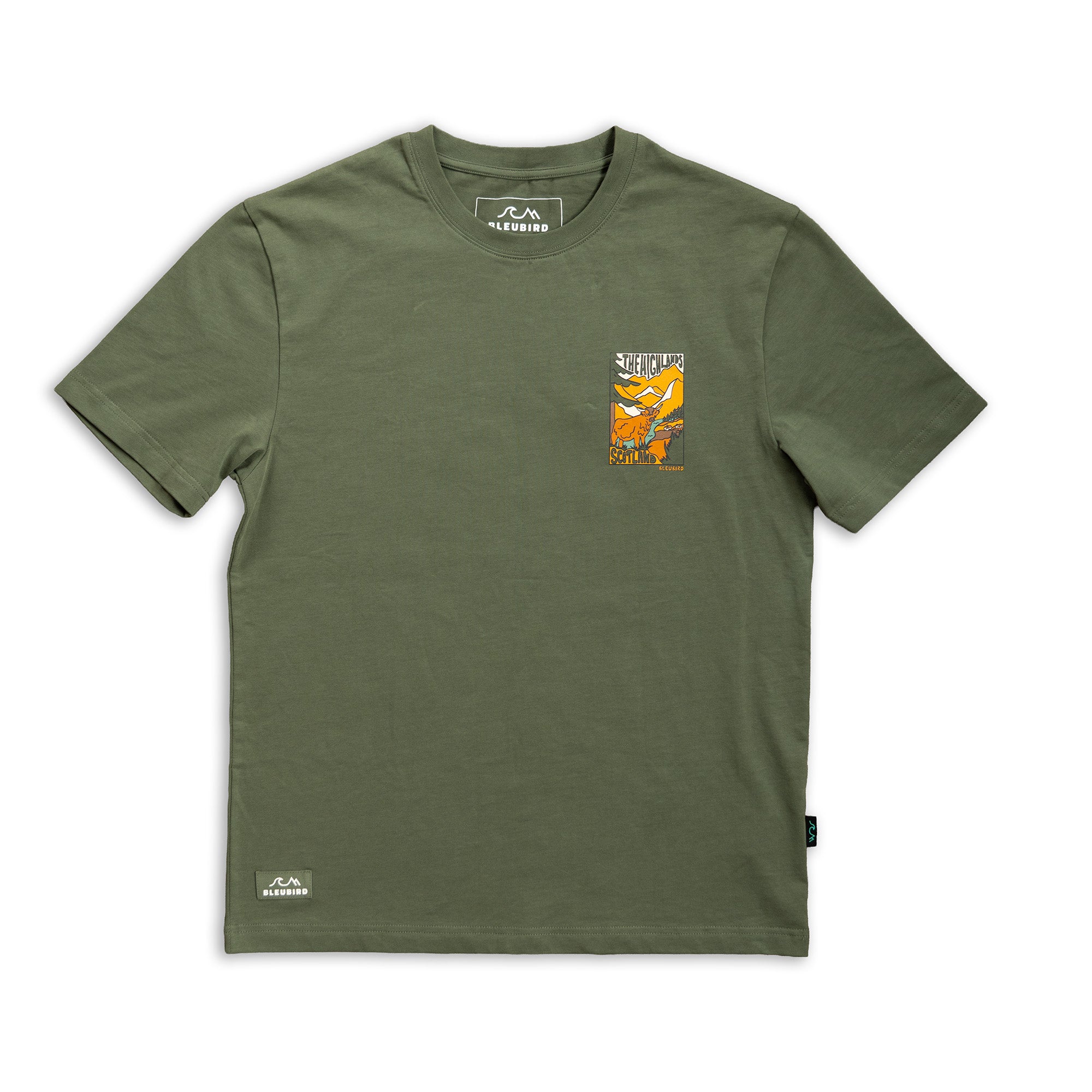 Unisex Highlands Heavyweight Organic T-Shirt - Green