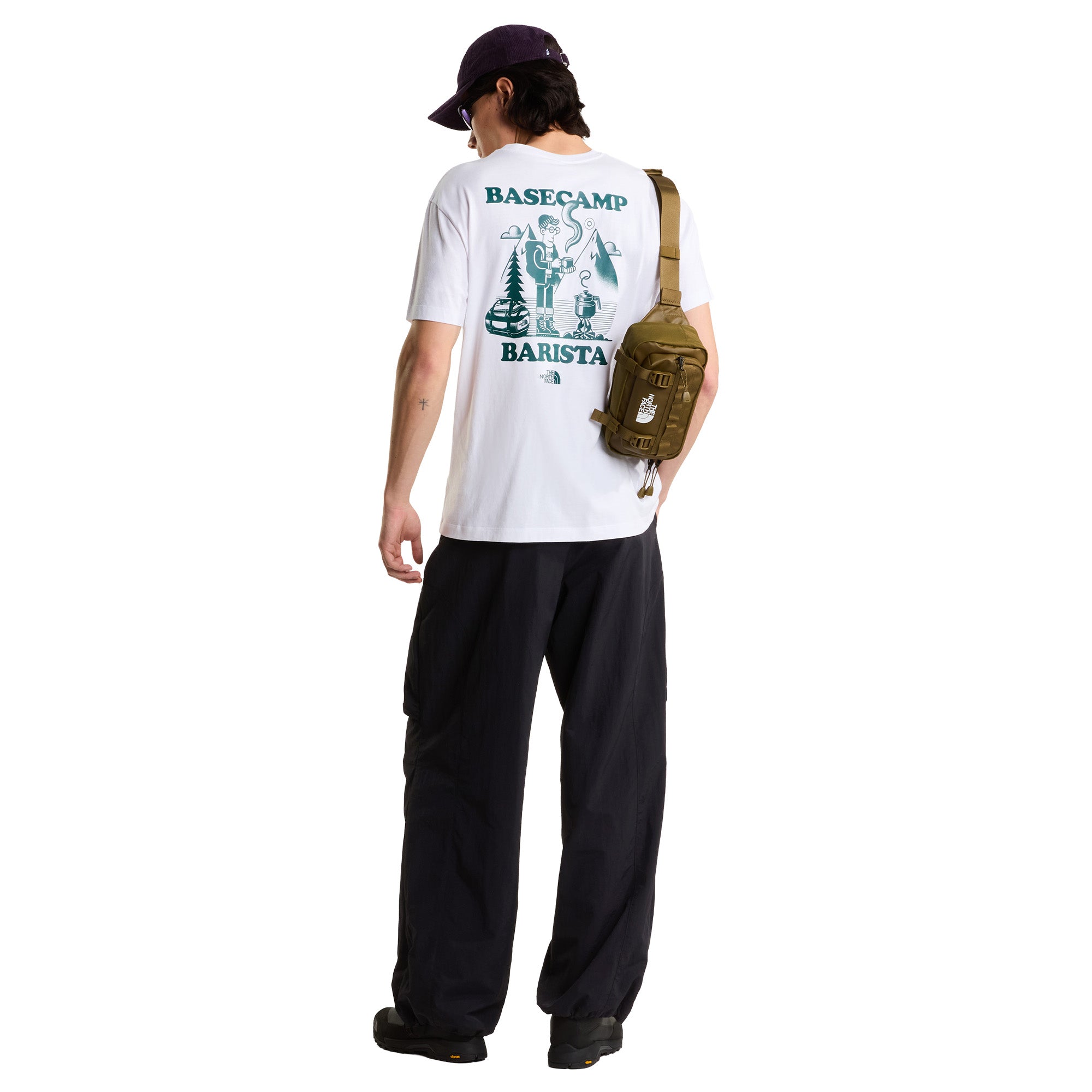 Men's Basecamp Barista Relaxed Graphic T-Shirt - White
