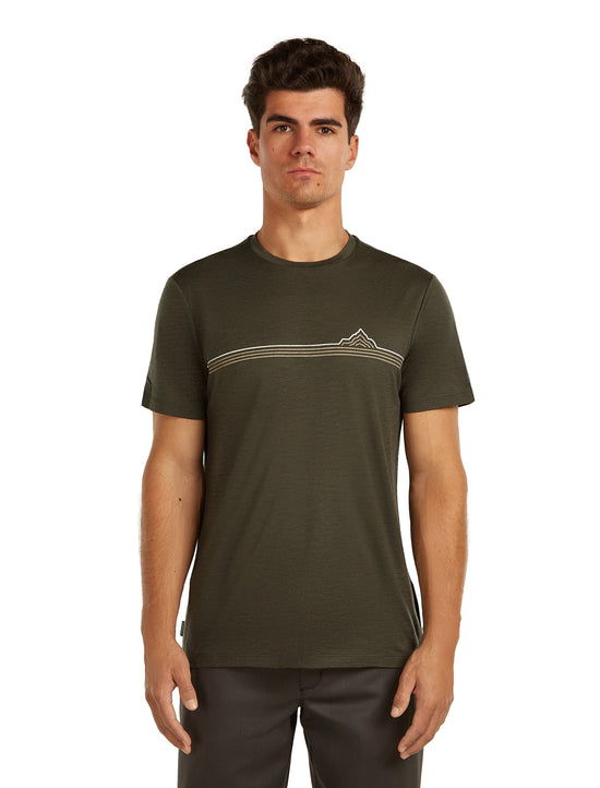 Men's 150 Tech Lite T-Shirt - Range Stripes / Green