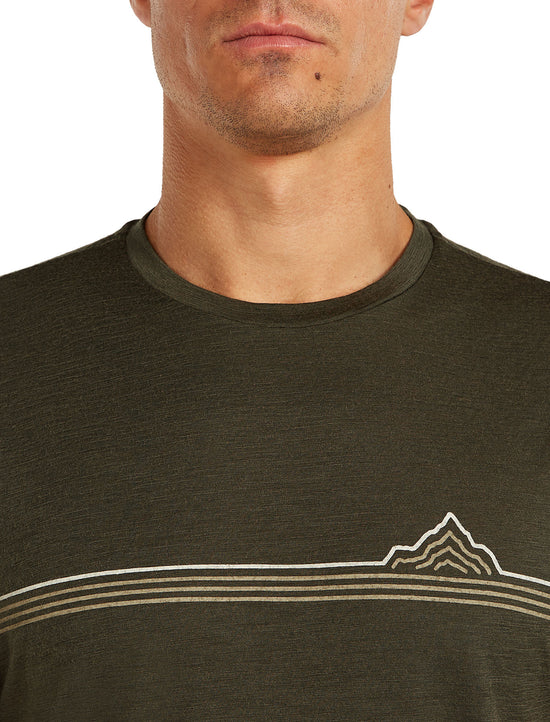 Men's 150 Tech Lite T-Shirt - Range Stripes / Green