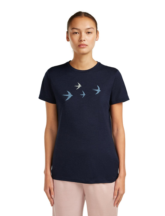 Women's 150 Tech Lite T-Shirt - Bird Transit / Navy