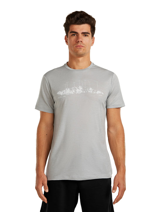 Men's 150 Tech Lite T-Shirt - The Peaks / Grey