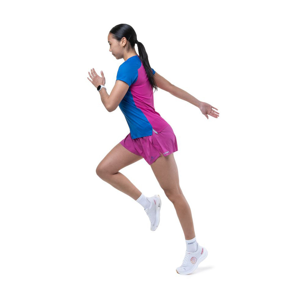 Women's Tech Race Short-Sleeve T-Shirt - Blue / Pink