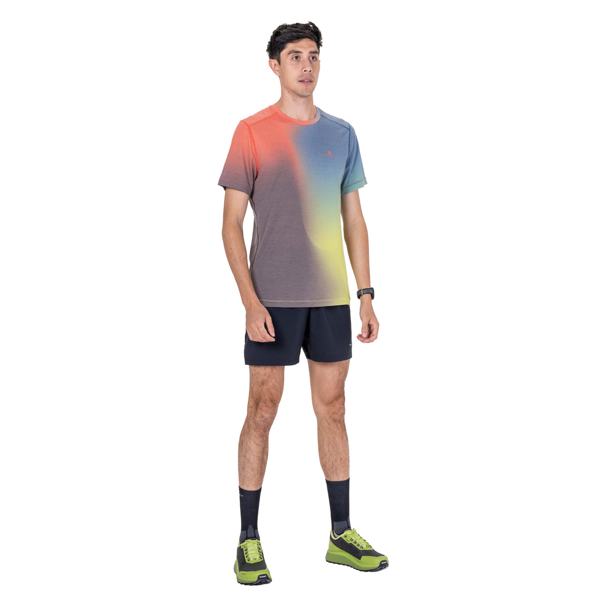 Men's Tech Golden Hour T-Shirt - Red / Multi