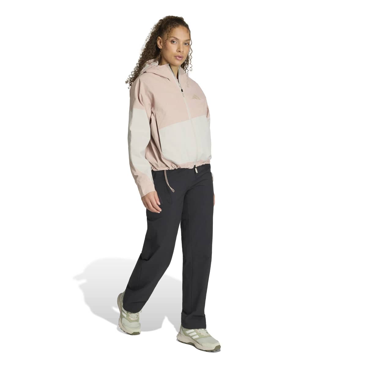Women's Xploric 2L Rain Jacket - Beige / Pink