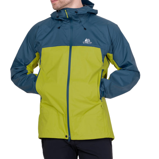 Men's Raintower Jacket - Blue / Green