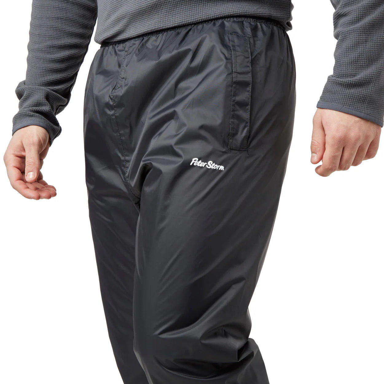 Men's Packable Waterproof Pants - Black
