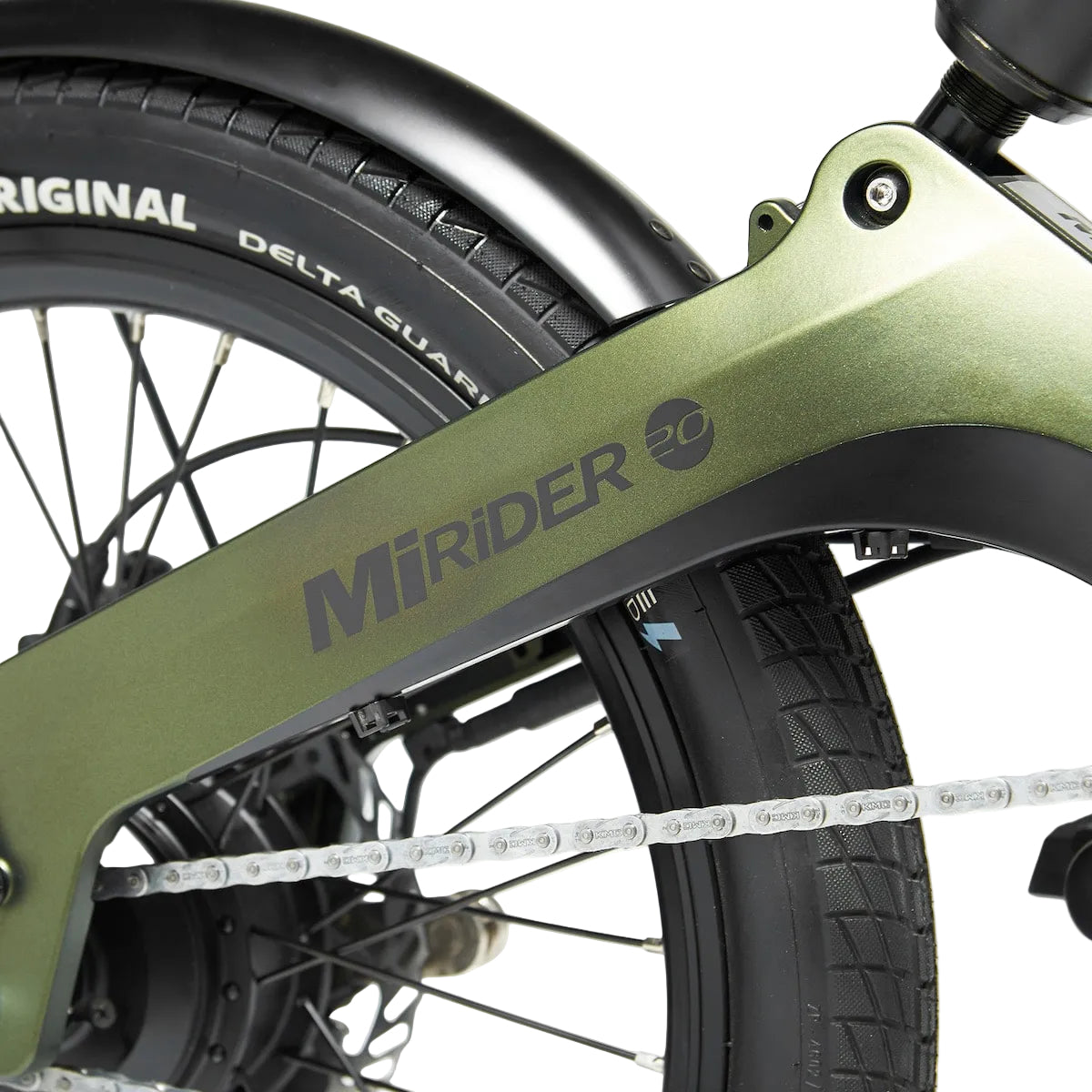 MiRiDER 20" Compact Folding E-Bike - Green