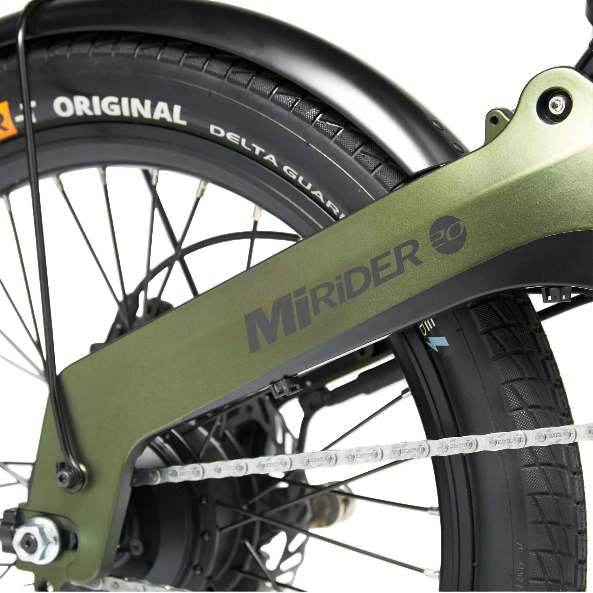 MiRiDER 20" Compact Folding E-Bike - Green