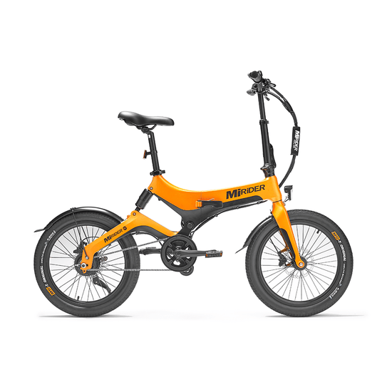 MiRiDER 20" Compact Folding E-Bike - Orange