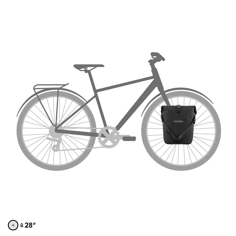 Sport Roller Pannier Bag 14.5L - Black