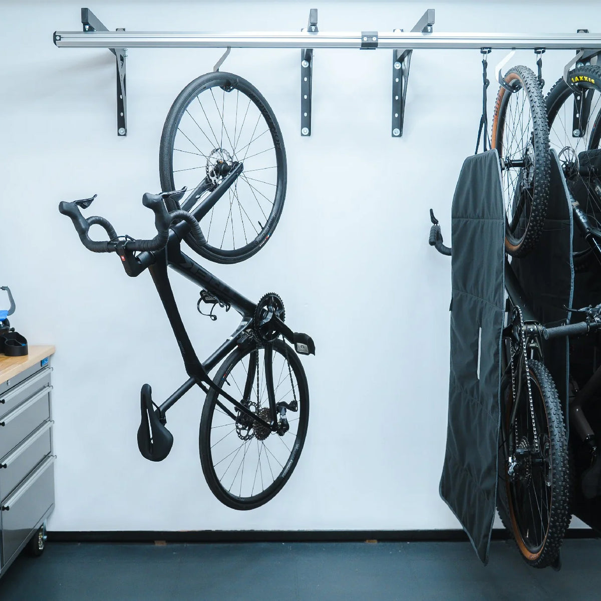 SpaceRail 4-Bike Wall Mounted Bike Rack