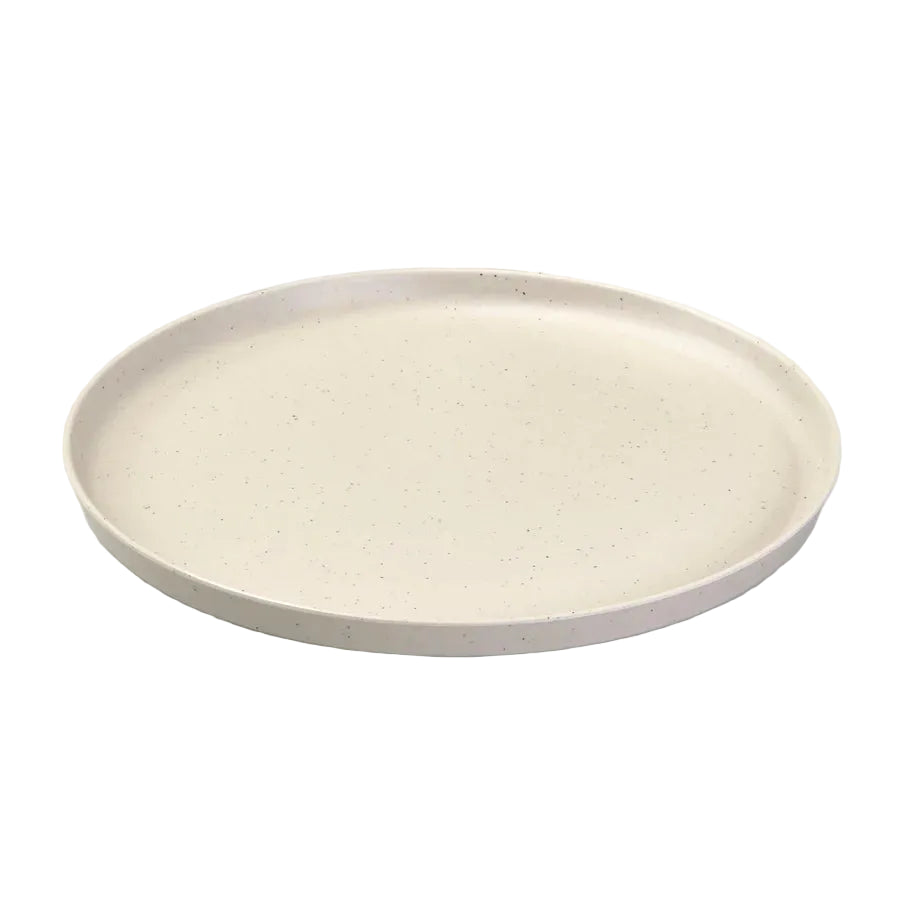 Deluxe Melamine Plate - Cream