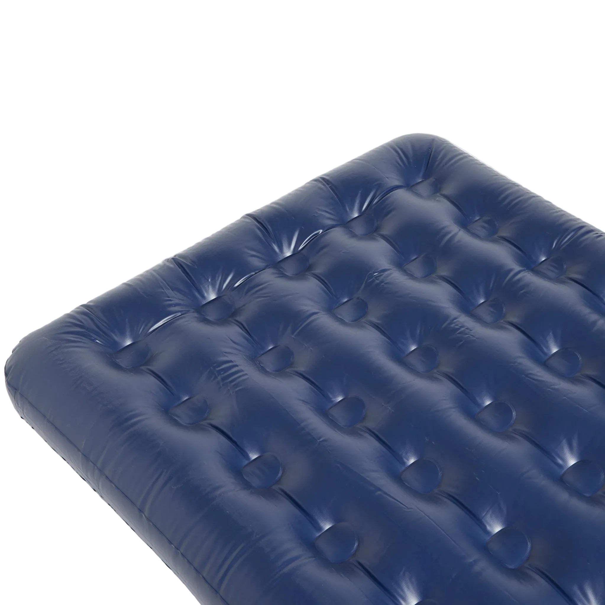 Flocked Double Airbed - Navy