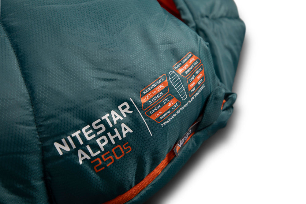 Nitestar Alpha 250S Sleeping Bag - Green