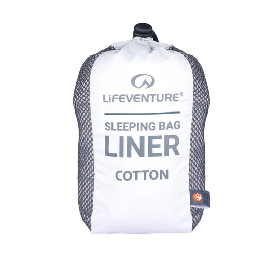 Cotton Mummy Sleeping Bag Liner - Grey