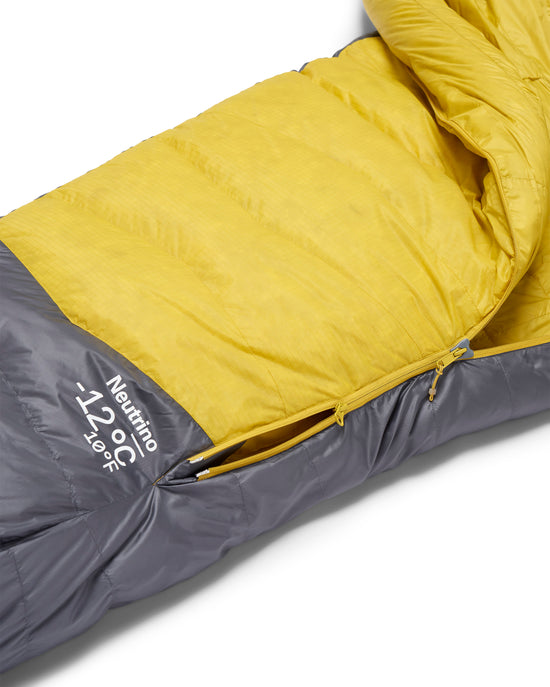 Neutrino -12°C Down Sleeping Bag - Yellow / Grey