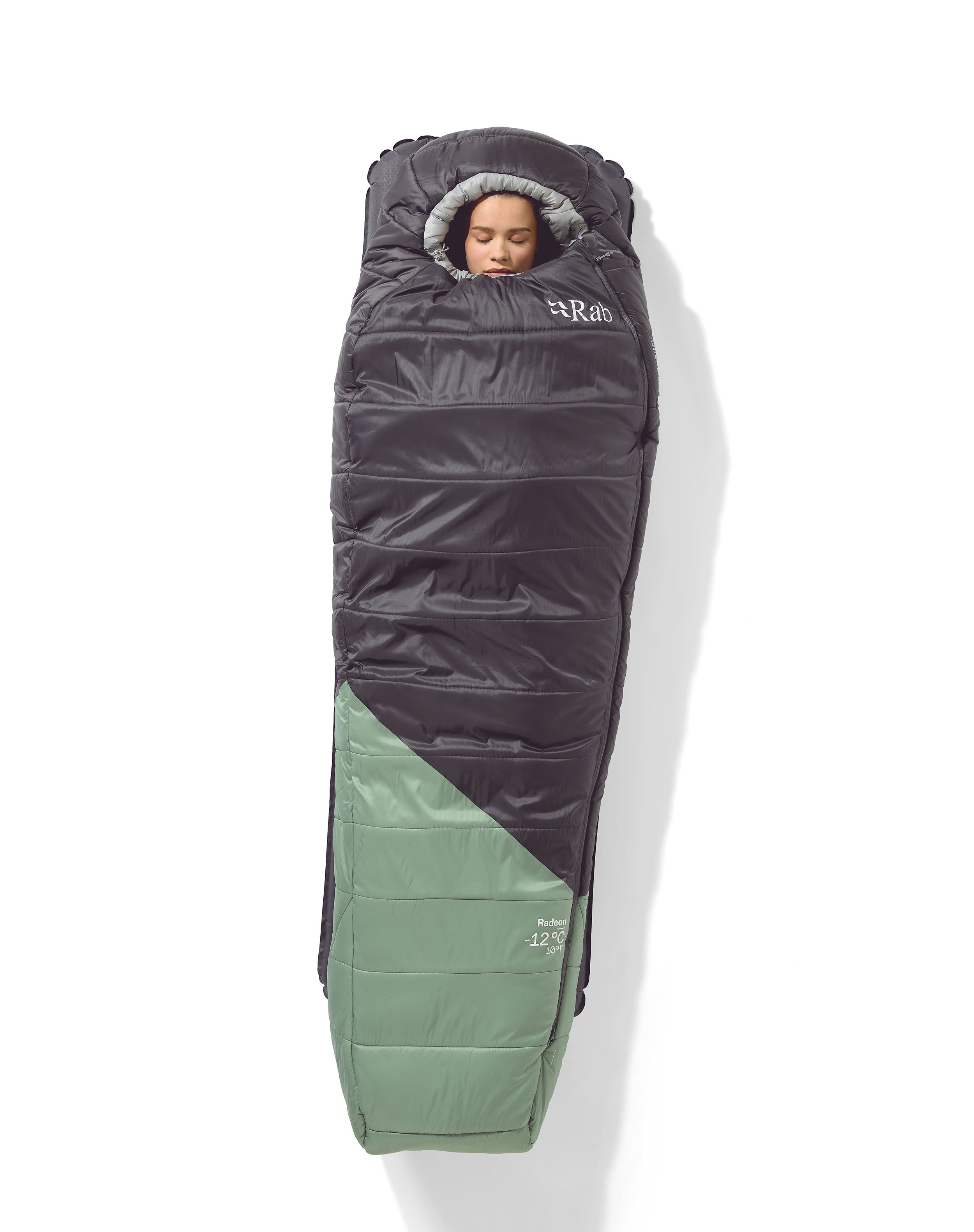 Women's Radeon -12°C Sleeping Bag - Green / Grey